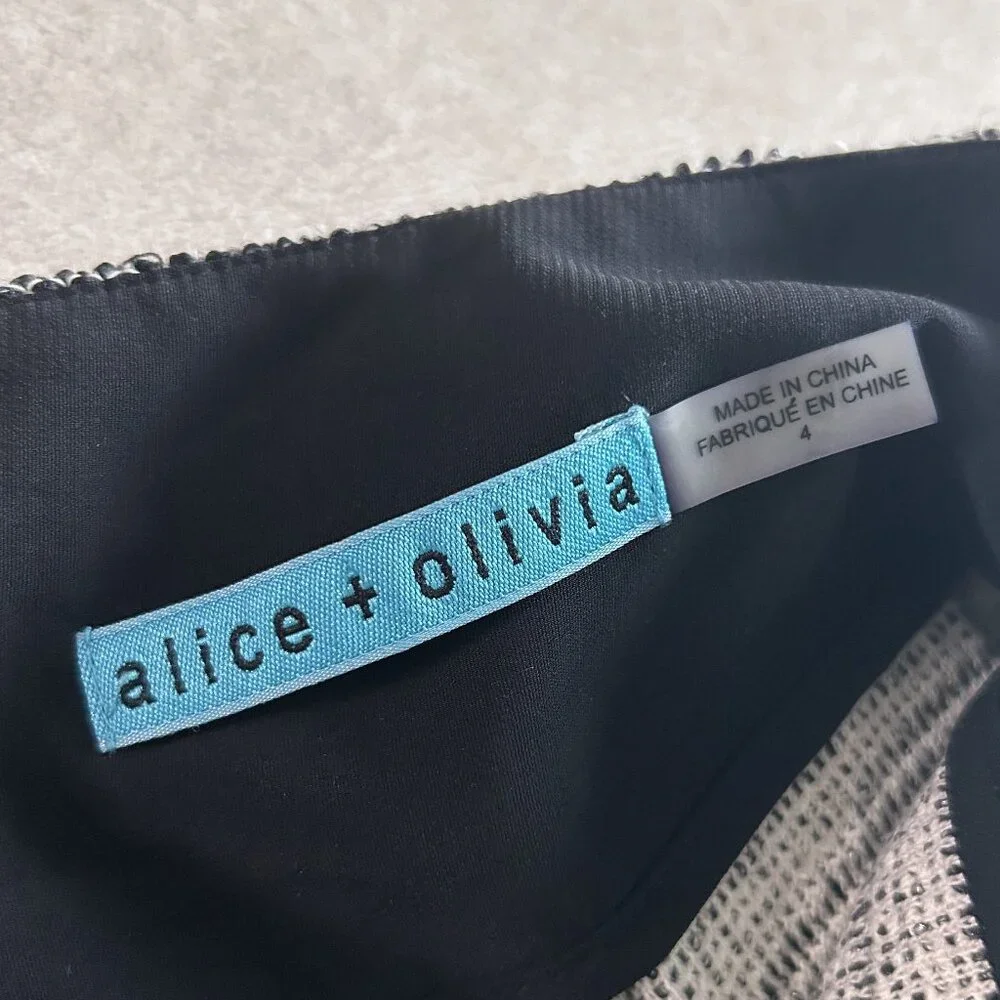 Alice + Olivia Davies Pleated Tweed Skirt ASO Taylor Swift